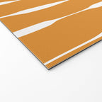 Ochre Threaded Stripes Painted Pattern Welcome Mat Gallery Image 2