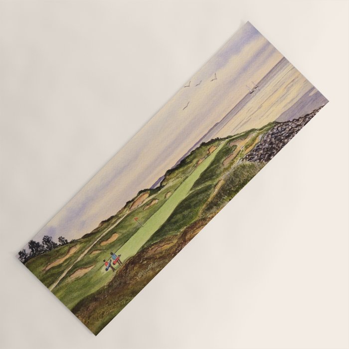 Whistling Straits Golf Course Hole 7 Yoga Mat Gallery Image 1