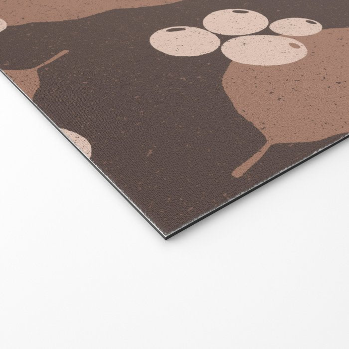 Coffee Leaves and Berries - Mocha Mousse Dark Welcome Mat Gallery Image 2