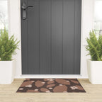 Coffee Leaves and Berries - Mocha Mousse Dark Welcome Mat Gallery Image 3