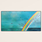 Rainbow Desk Mat Gallery Image 3