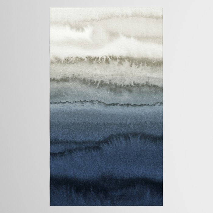 WITHIN THE TIDES - CRUSHING WAVES BLUE Tablecloth Gallery Image 2
