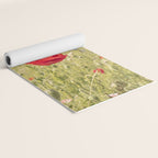 Wildflower Field | Poppy Flower in a Garden in Holland Art Print | Floral Summer Photography Yoga Mat Gallery Image 2