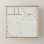 Deco Geometric 07A Mini Art Print Gallery Image 1