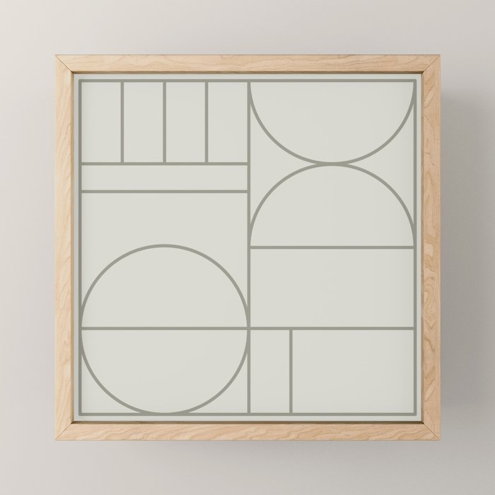 Deco Geometric 07A Mini Art Print Gallery Image 1