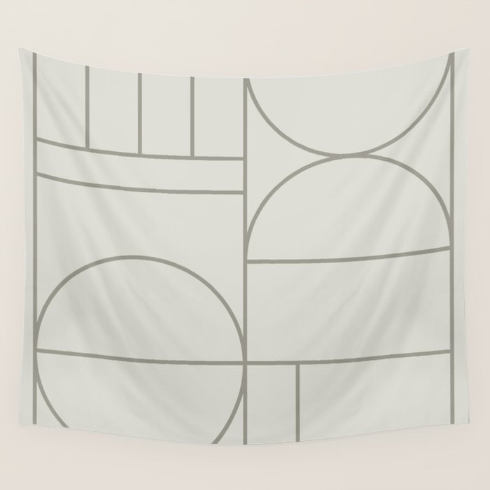 Deco Geometric 07A Wall Tapestry Gallery Image 4