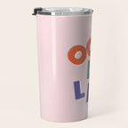 OOH LA LA! colorful french typography Travel Mug Gallery Image 3