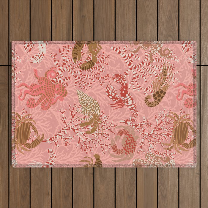 Vibrant coral reef Outdoor Rug Gallery Image 1