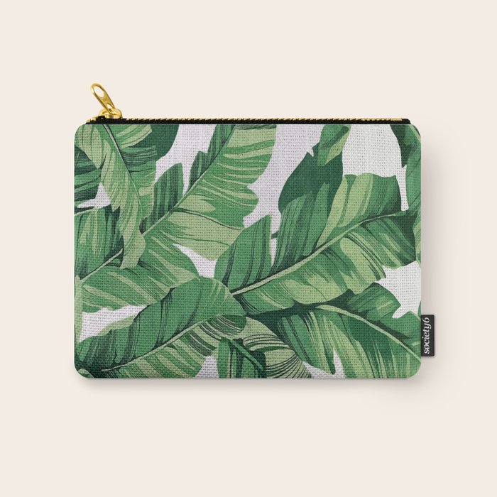 Tropical banana leaves VI Carry All Pouch Gallery Image 1