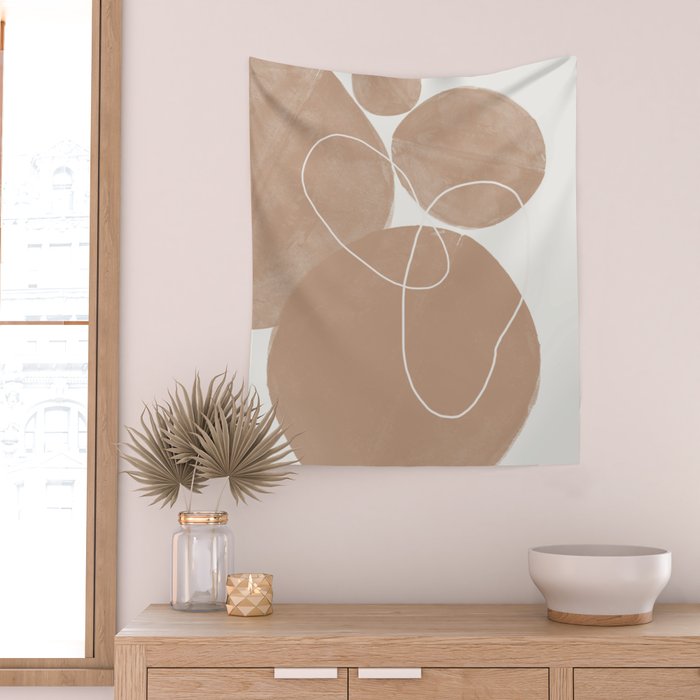 Abstract Circles  Wall Tapestry Gallery Image 2