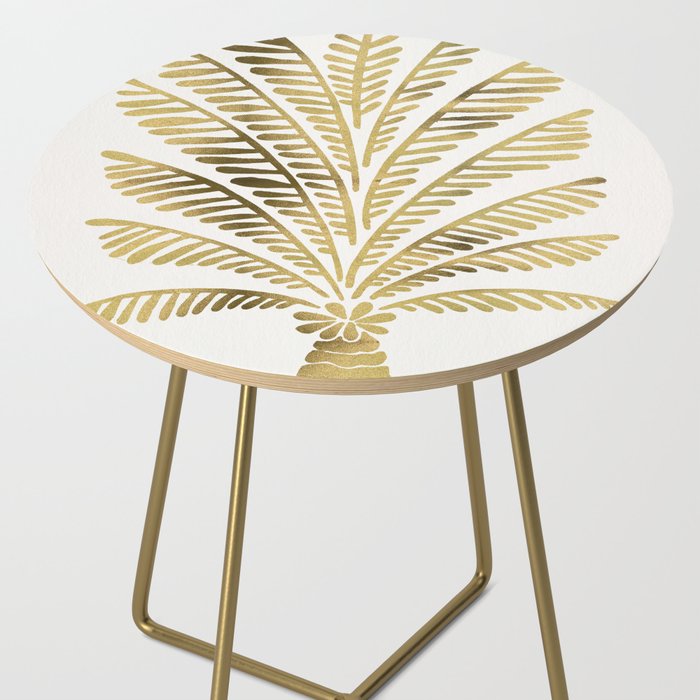 Palm Tree - Gold Palette Side Table Gallery Image 2