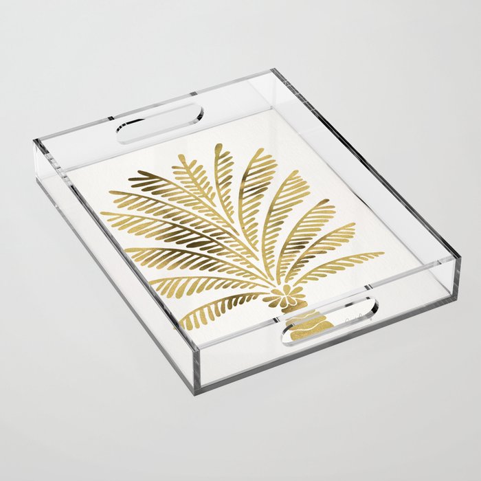 Palm Tree - Gold Palette Acrylic Tray Gallery Image 1