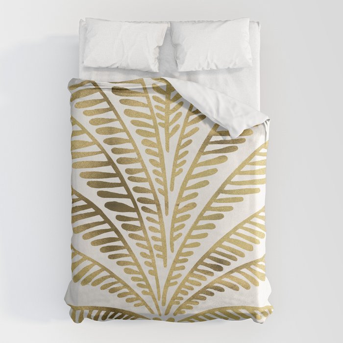 Palm Tree - Gold Palette Duvet Cover Gallery Image 1