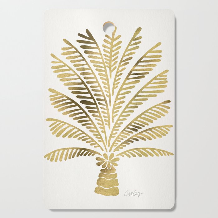 Palm Tree - Gold Palette Cutting Board Gallery Image 1