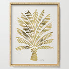 Palm Tree - Gold Palette Serving Tray Gallery Image 1