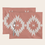 Southwestern Minimalism - Bright Coral Red Placemat Gallery Image 1