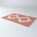Southwestern Minimalism - Bright Coral Red Rug Gallery Image 3