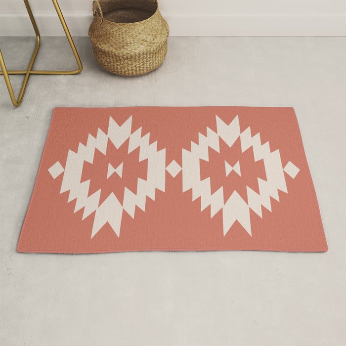Southwestern Minimalism - Bright Coral Red Rug Gallery Image 1
