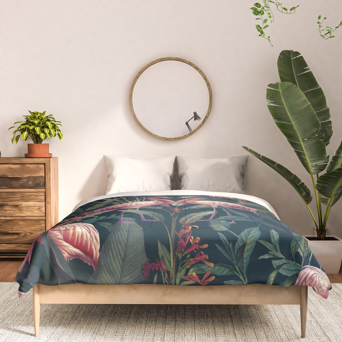 Tropical Flamingos Comforter Gallery Image 3