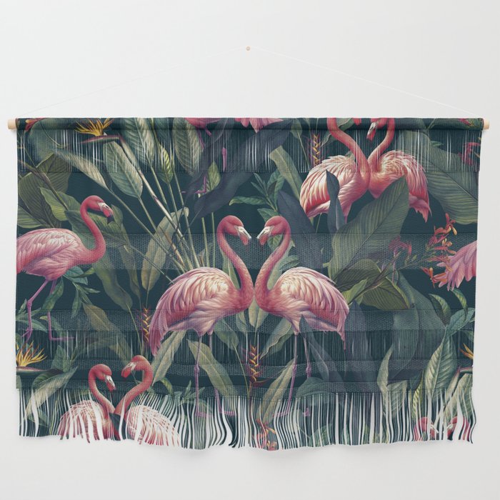 Tropical Flamingos Wall Hanging Gallery Image 1