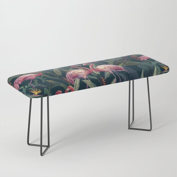 Tropical Flamingos Bench Gallery Image 1