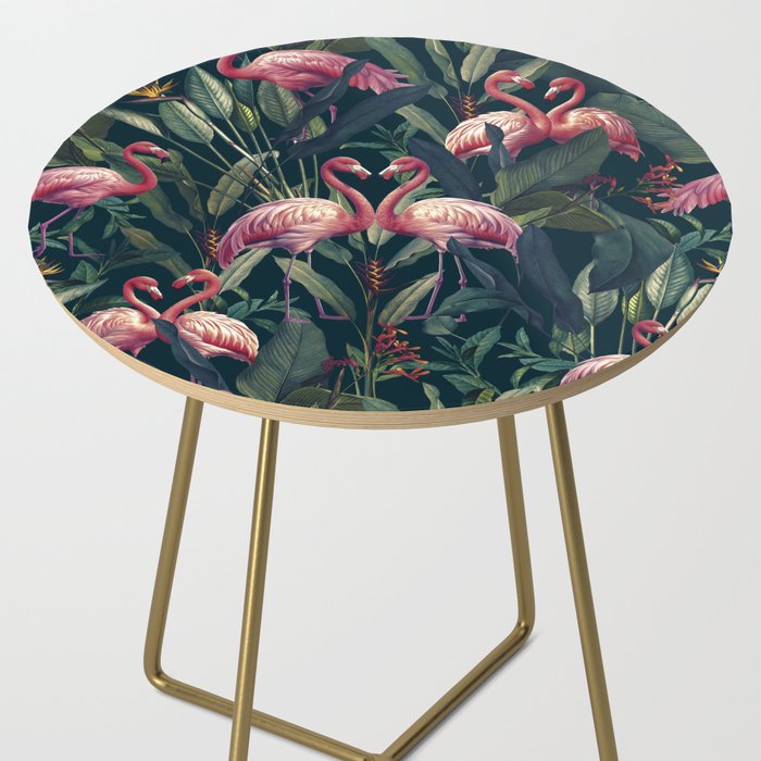 Tropical Flamingos Side Table Gallery Image 2