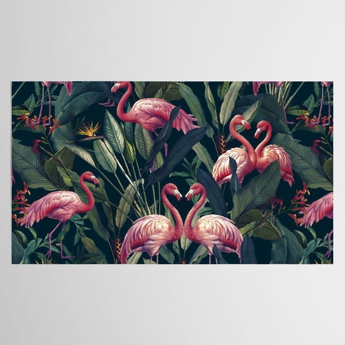 Tropical Flamingos Tablecloth Gallery Image 2