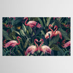 Tropical Flamingos Tablecloth Gallery Image 2