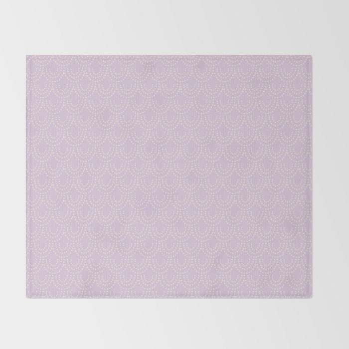 Dotted Scallop - Wisteria Throw Blanket Gallery Image 2
