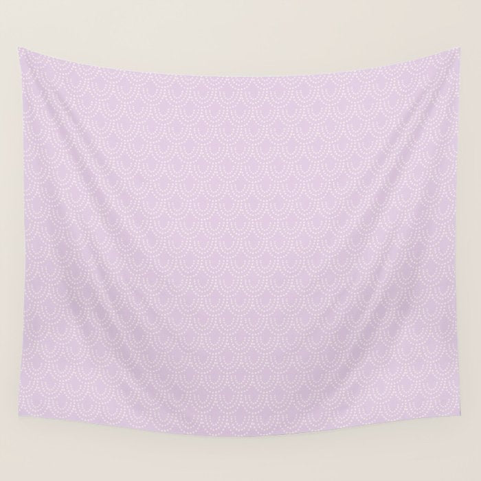 Dotted Scallop - Wisteria Wall Tapestry Gallery Image 4