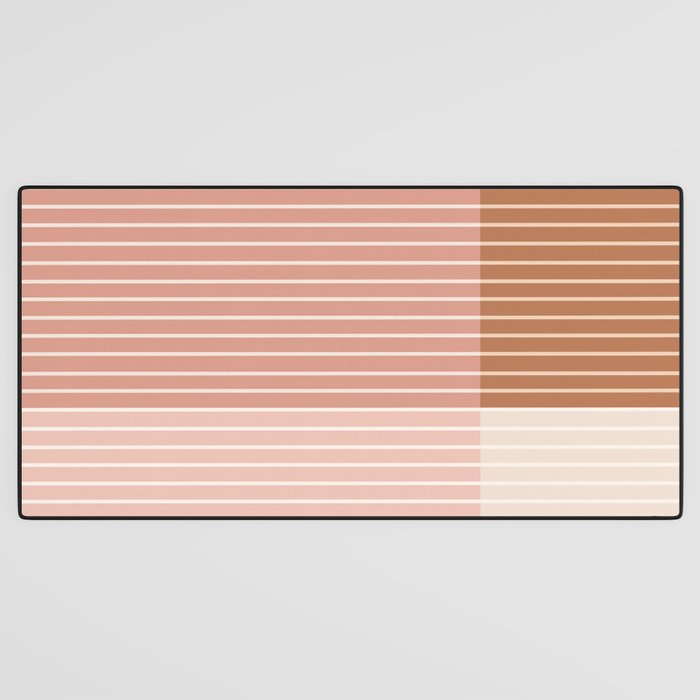 Color Block Line Abstract XVI Desk Mat Gallery Image 3