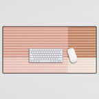 Color Block Line Abstract XVI Desk Mat Gallery Image 1