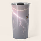 Bird on lightning bolt - Fantail Travel Mug Gallery Image 1