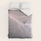 Bird on lightning bolt - Fantail Duvet Cover Gallery Image 6