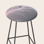 Bird on lightning bolt - Fantail Stool Gallery Image 2