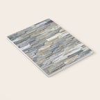 Gray Slate Stone Brick Texture Faux Wall Notebook Gallery Image 3