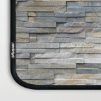 Gray Slate Stone Brick Texture Faux Wall Laptop Sleeve Gallery Image 3