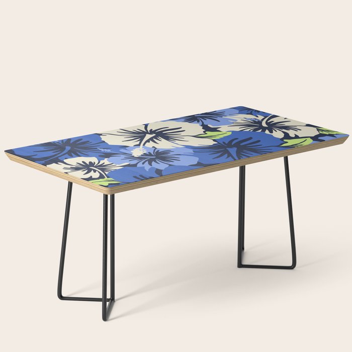 Epic Hibiscus Hawaiian Floral Aloha Shirt Print Coffee Table Gallery Image 1