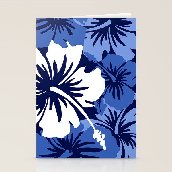 Epic Hibiscus Hawaiian Floral Aloha Shirt Print Stationery Card Gallery Image 2