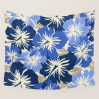 Epic Hibiscus Hawaiian Floral Aloha Shirt Print Wall Tapestry Gallery Image 4