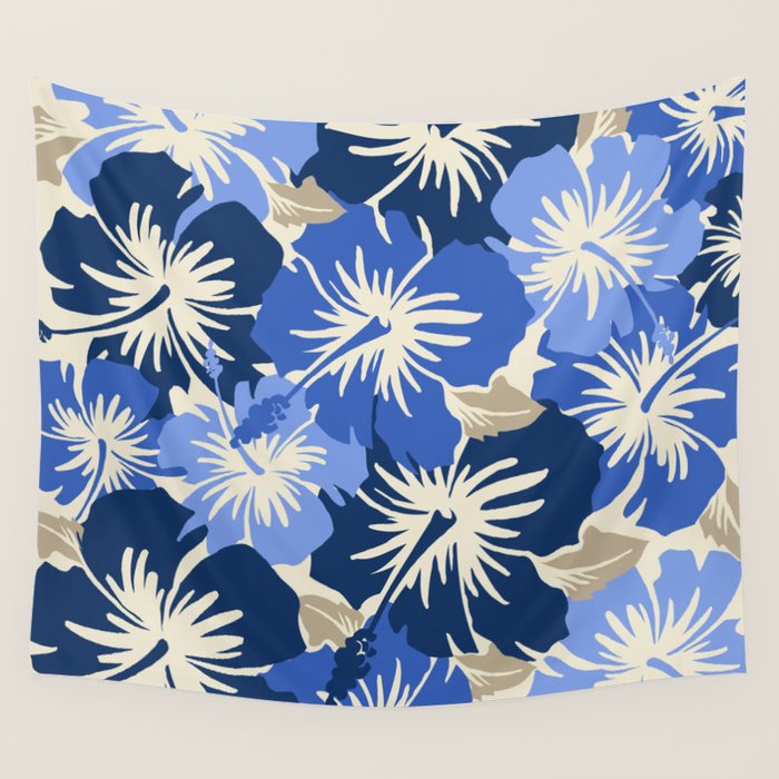 Epic Hibiscus Hawaiian Floral Aloha Shirt Print Wall Tapestry Gallery Image 4