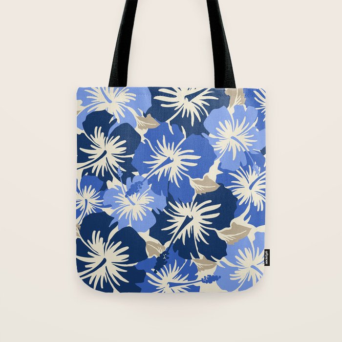 Epic Hibiscus Hawaiian Floral Aloha Shirt Print Tote Bag Gallery Image 1