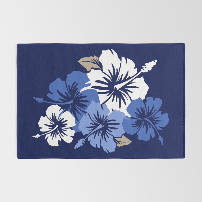Epic Hibiscus Hawaiian Floral Aloha Shirt Print Rug Gallery Image 2