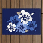Epic Hibiscus Hawaiian Floral Aloha Shirt Print Outdoor Rug Gallery Image 1