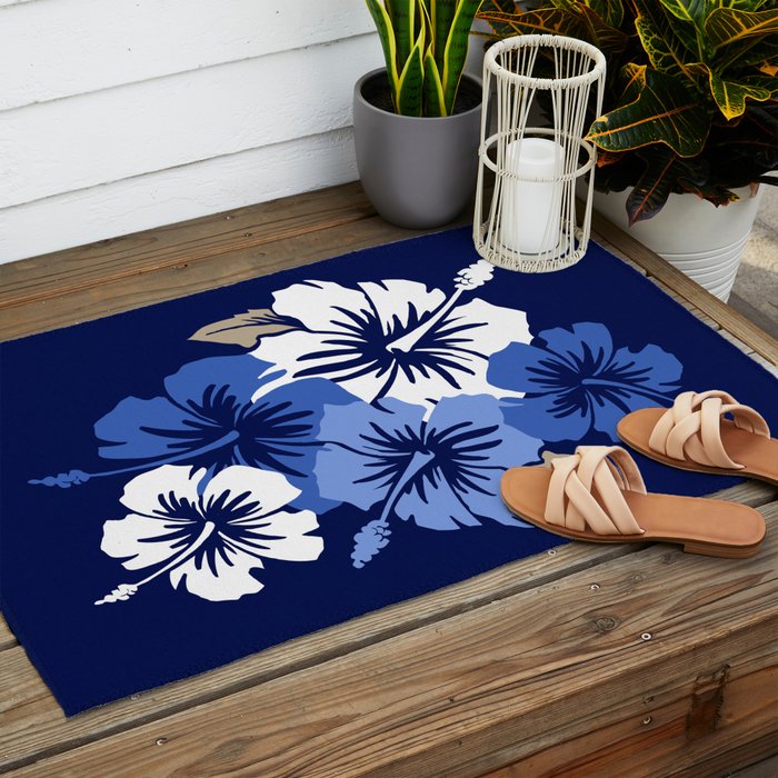 Epic Hibiscus Hawaiian Floral Aloha Shirt Print Outdoor Rug Gallery Image 2