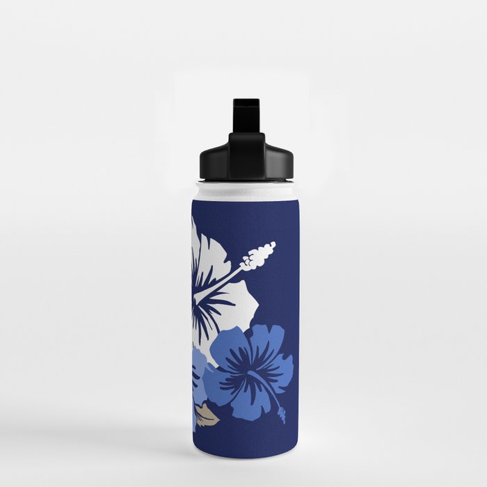 Epic Hibiscus Hawaiian Floral Aloha Shirt Print Water Bottle Gallery Image 2