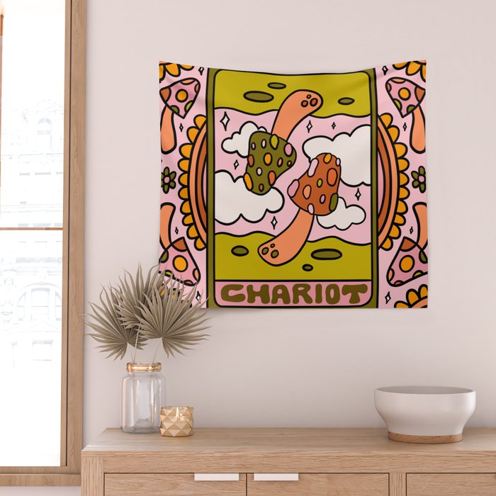 7. Chariot Mushroom Wall Tapestry Gallery Image 2