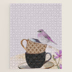 Bird in tea cup Jigsaw Puzzle Gallery Image 1