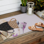 Bird in tea cup Outdoor Rug Gallery Image 2