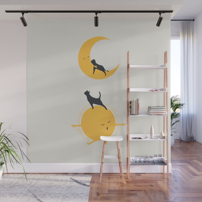 Good Meow'ing 10 good night hug Wall Mural Gallery Image 1